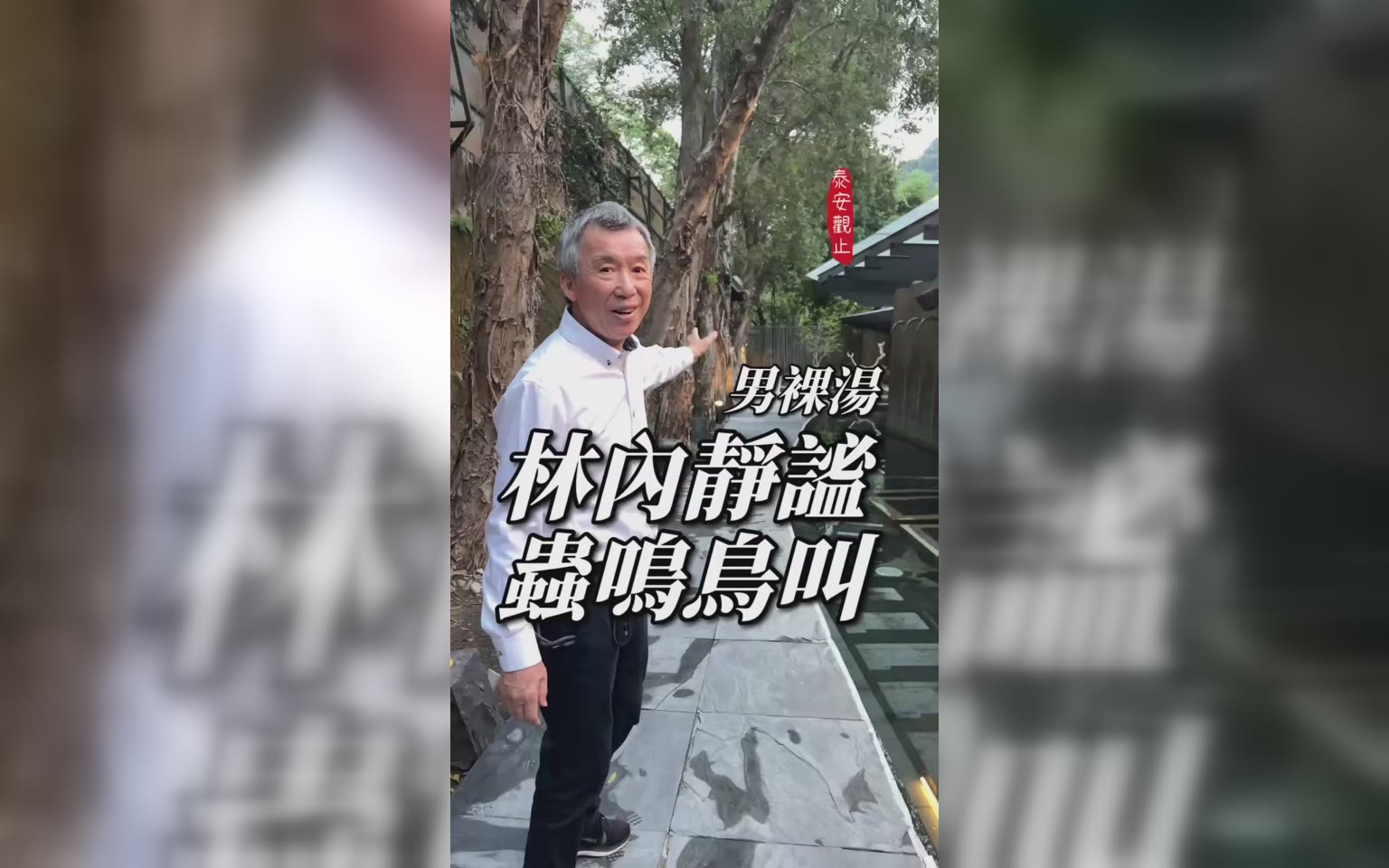 森林裏裸湯+三溫暖
